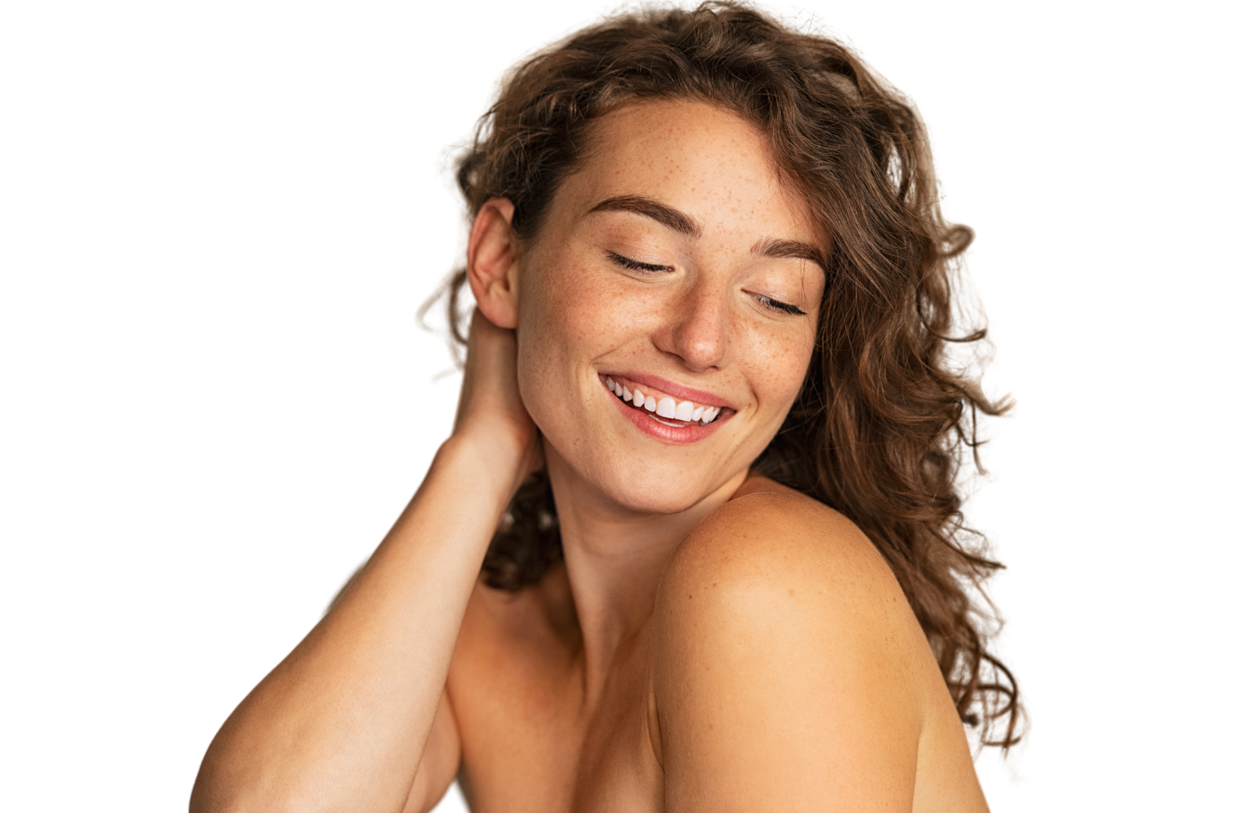 Skin-care model from the merchant's page